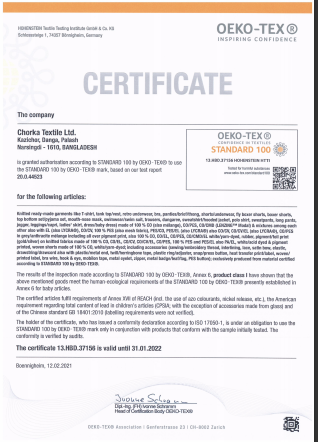 OEKO TEX 2022